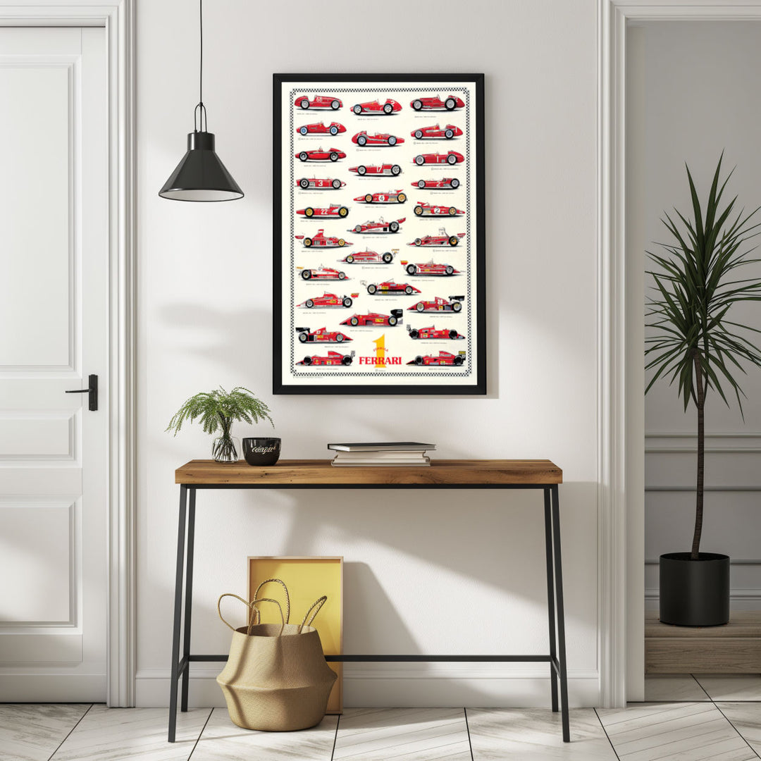 Background with Framed Poster