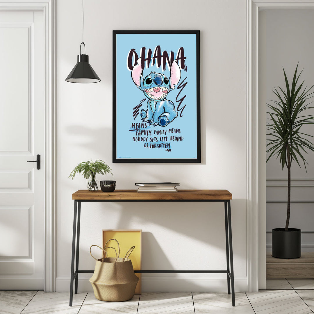 Background with Framed Poster