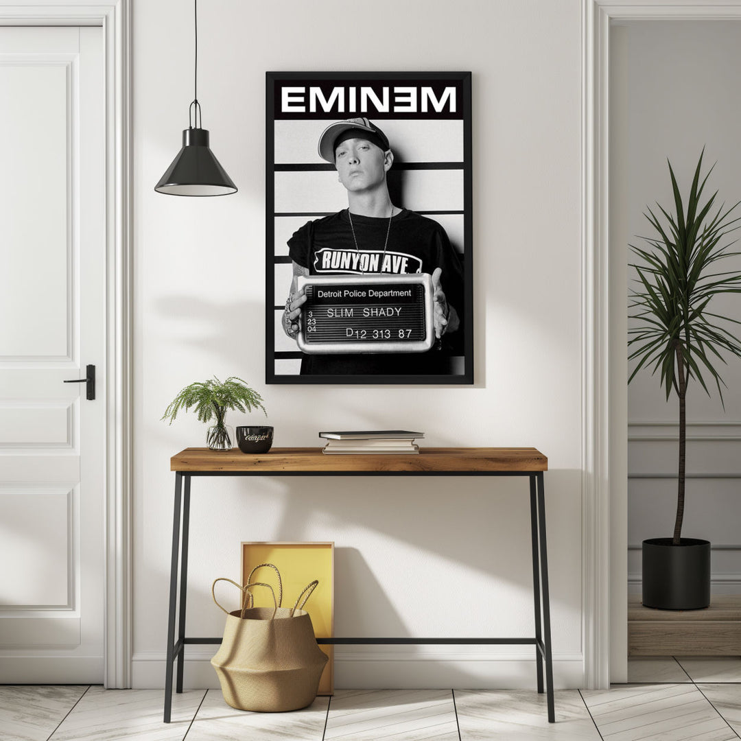Background with Framed Poster