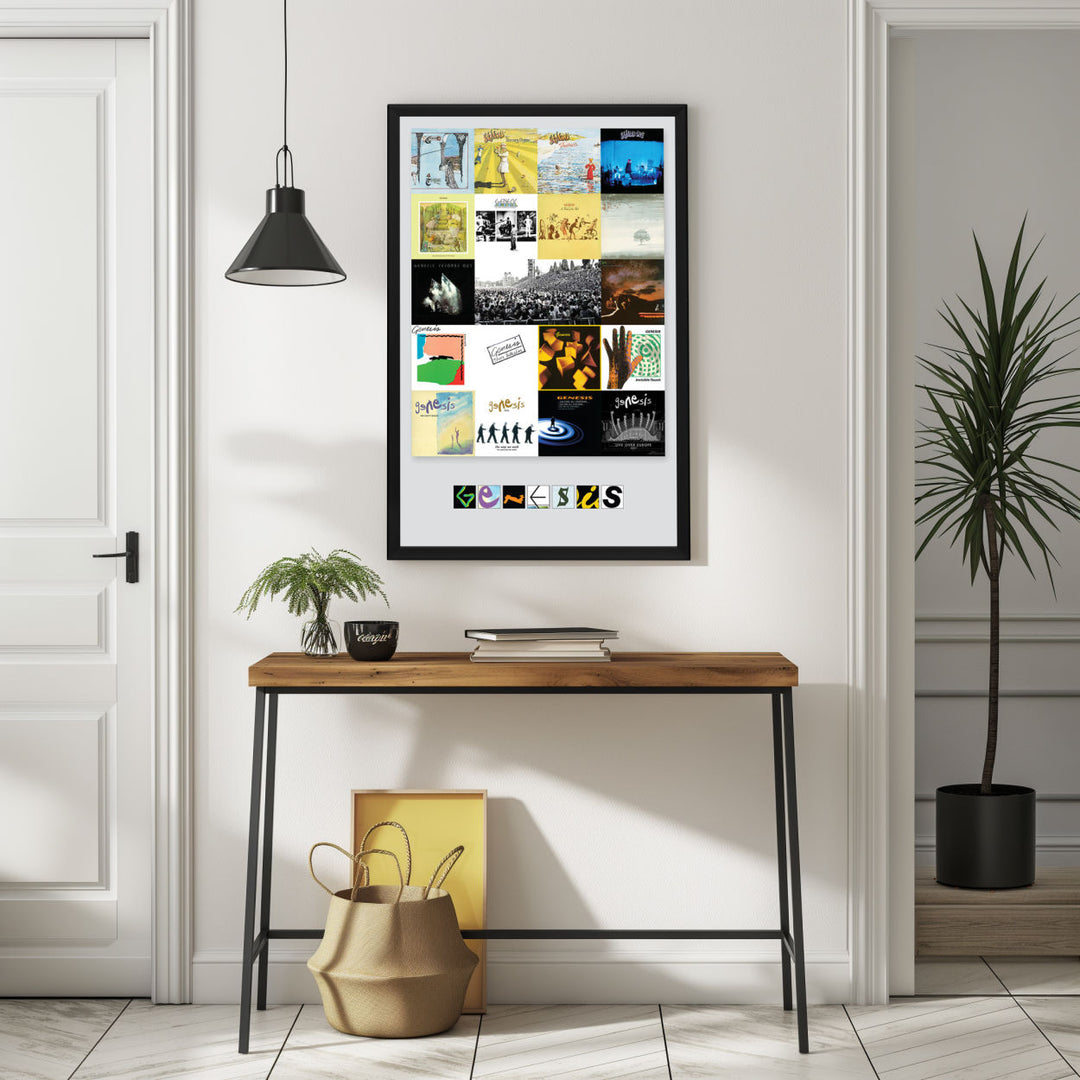 Background with Framed Poster