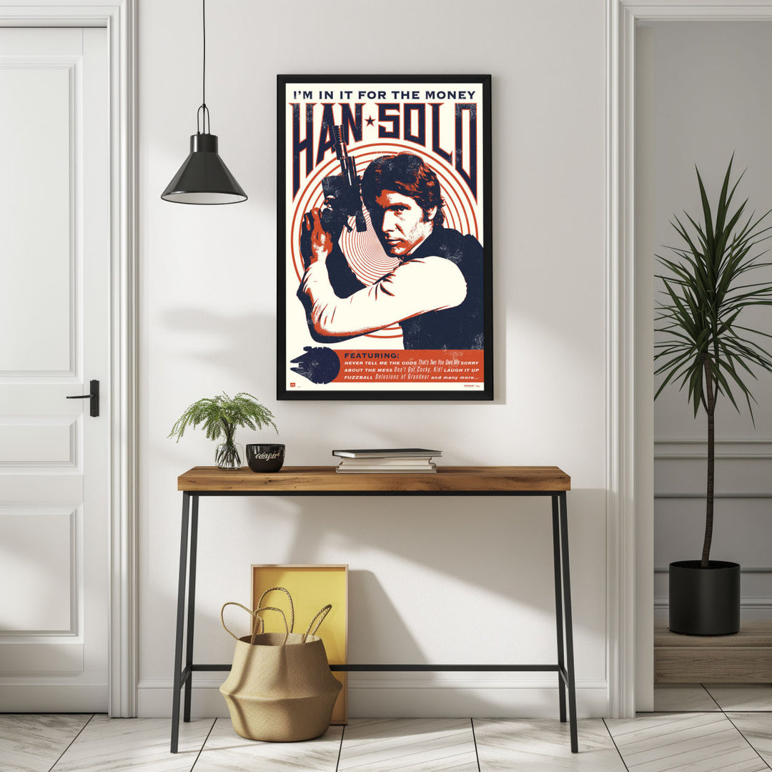 Background with Framed Poster