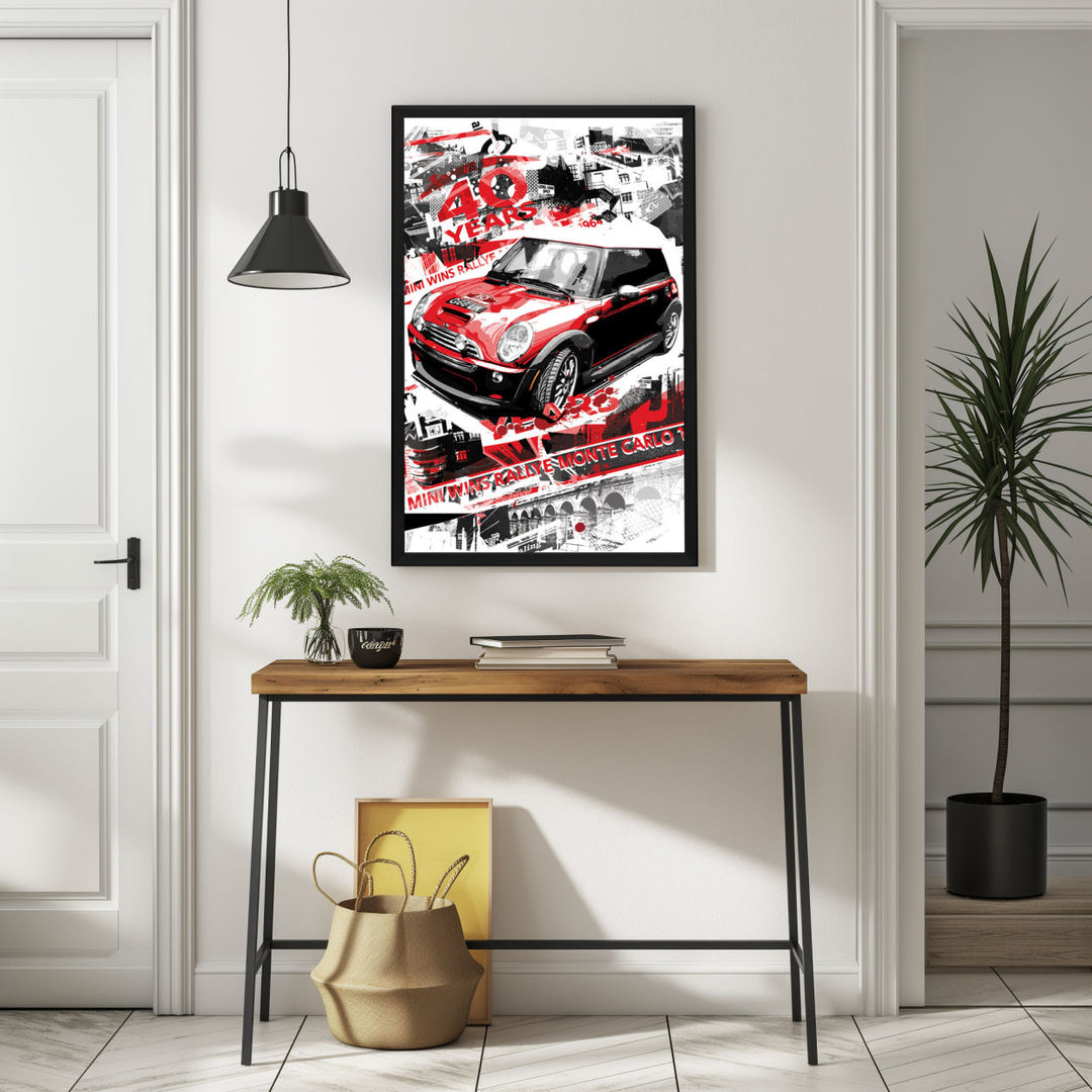 Background with Framed Poster