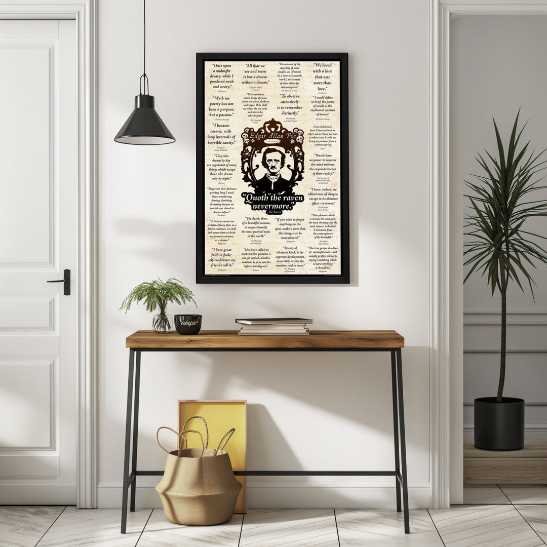 Background with Framed Poster