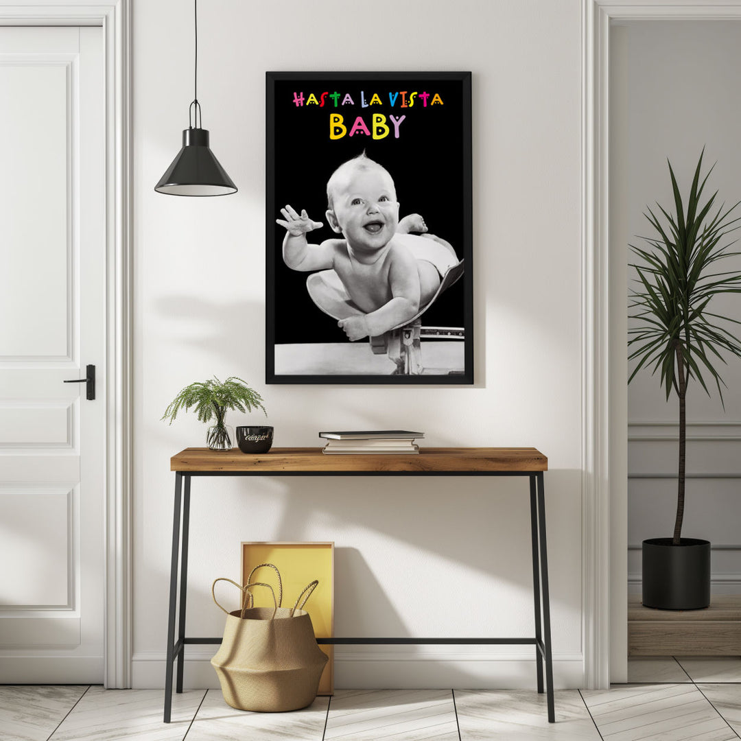 Background with Framed Poster