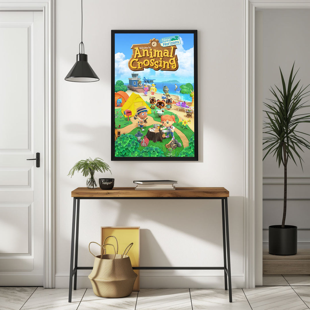 Background with Framed Poster