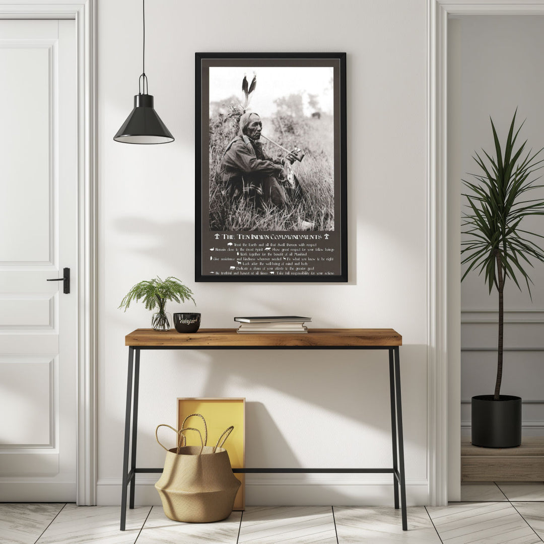 Background with Framed Poster