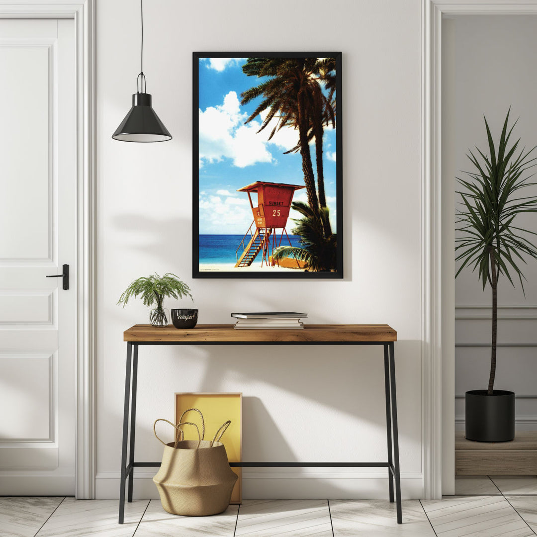 Background with Framed Poster