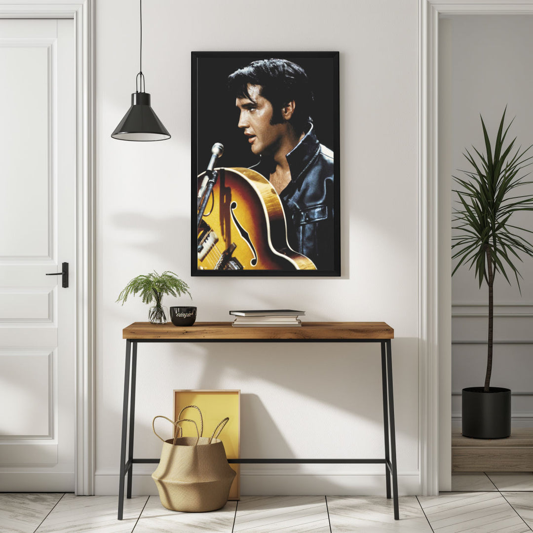 Background with Framed Poster