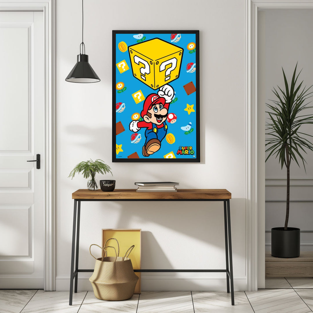 Background with Framed Poster