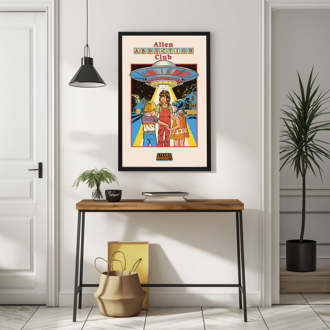 Background with Framed Poster