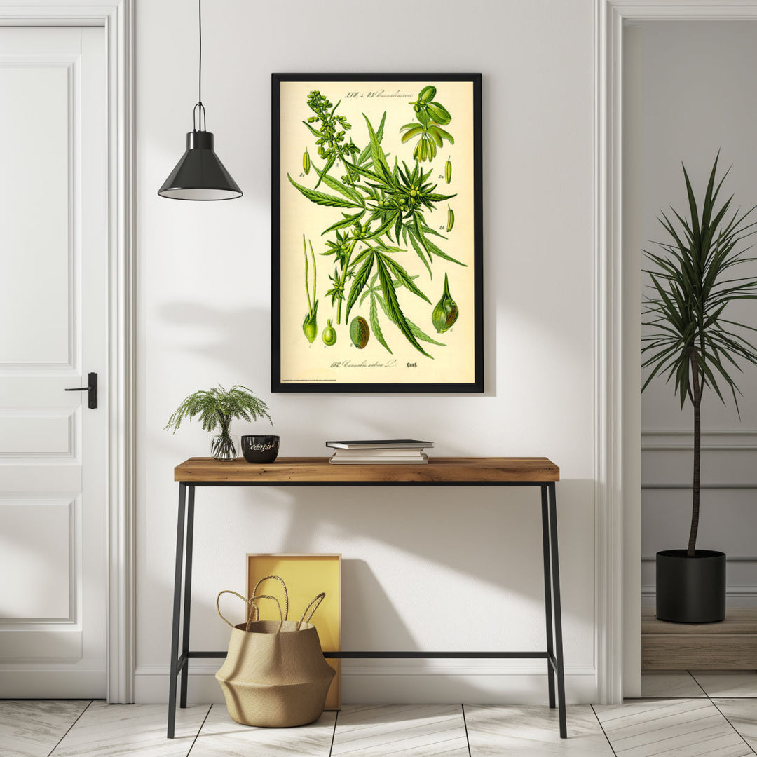 Background with Framed Poster
