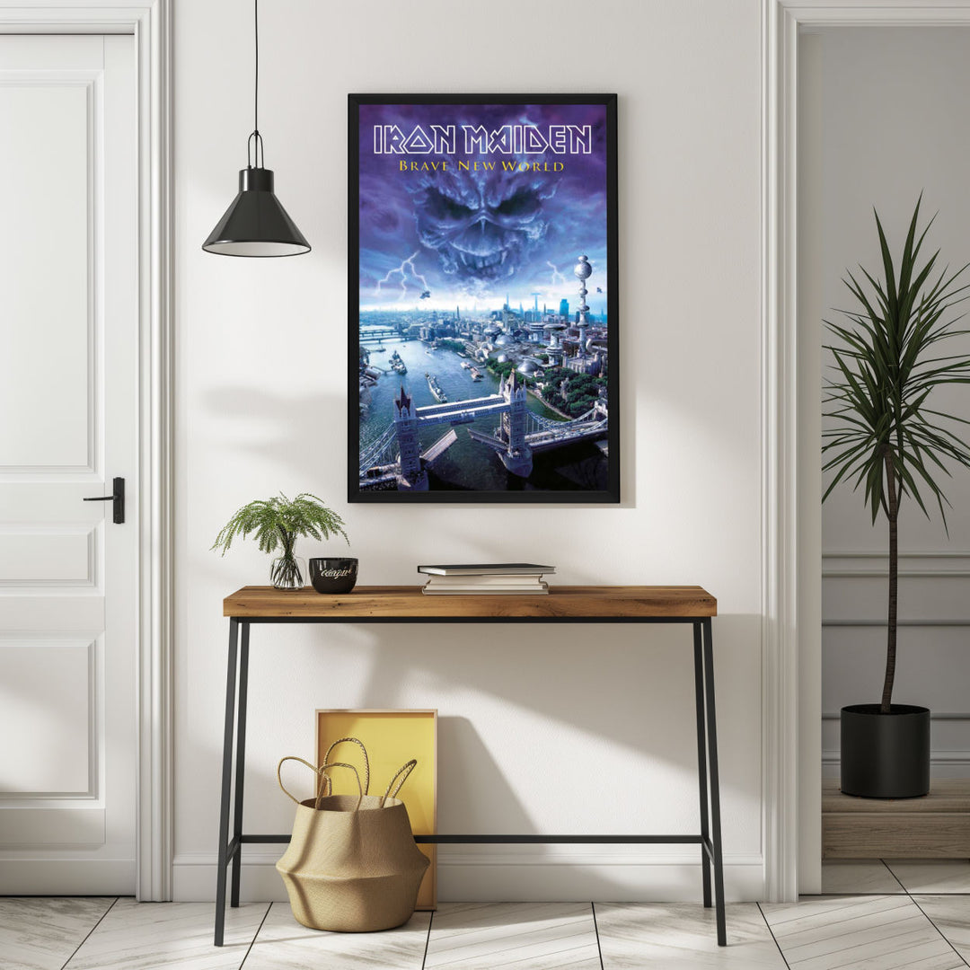 Background with Framed Poster