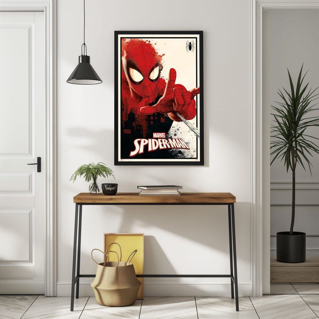 Background with Framed Poster