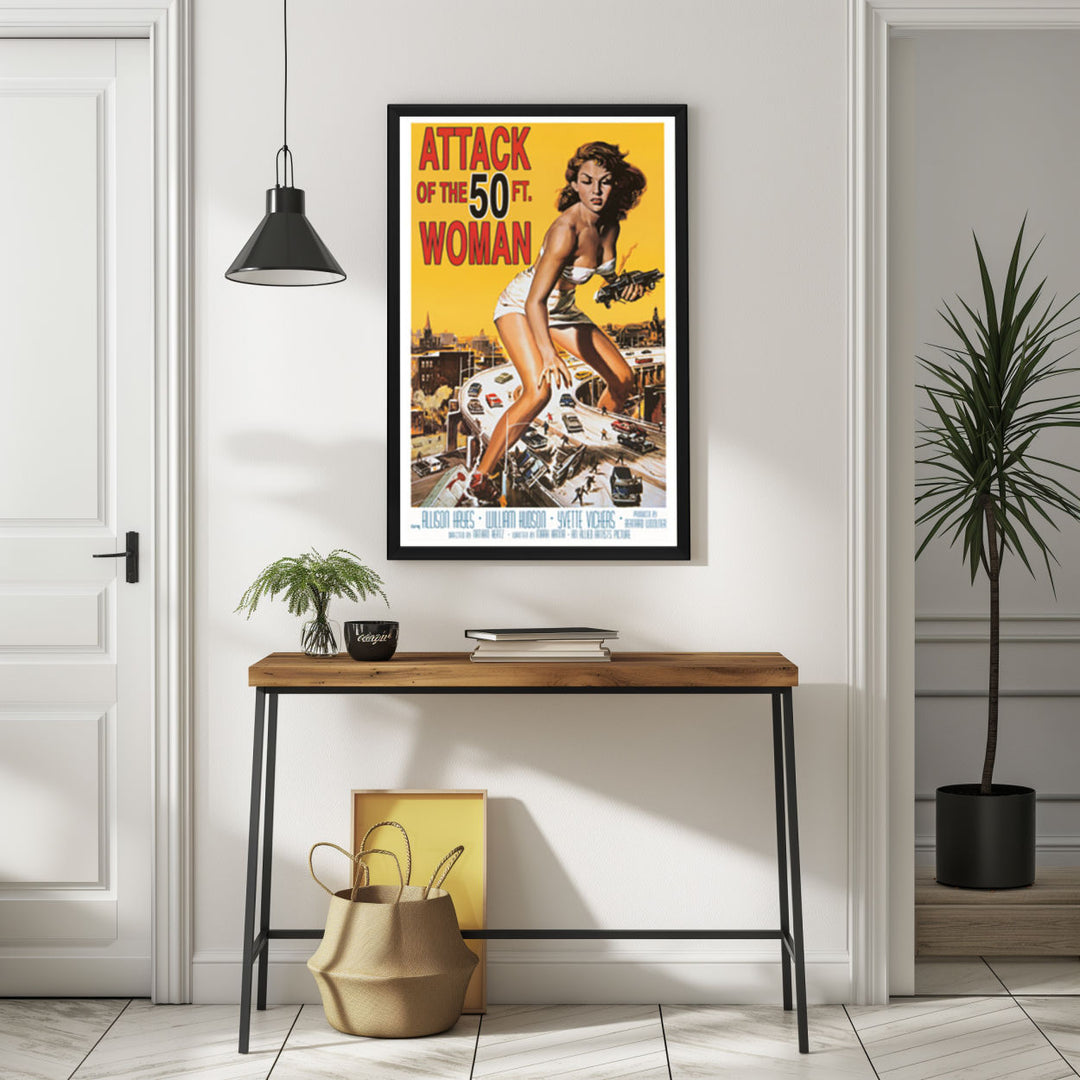 Background with Framed Poster