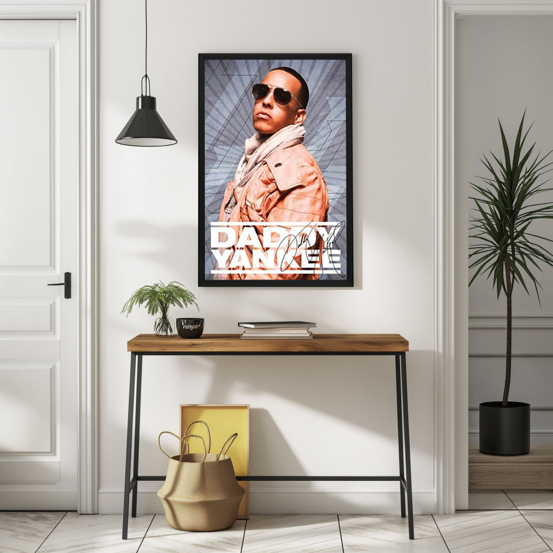 Background with Framed Poster