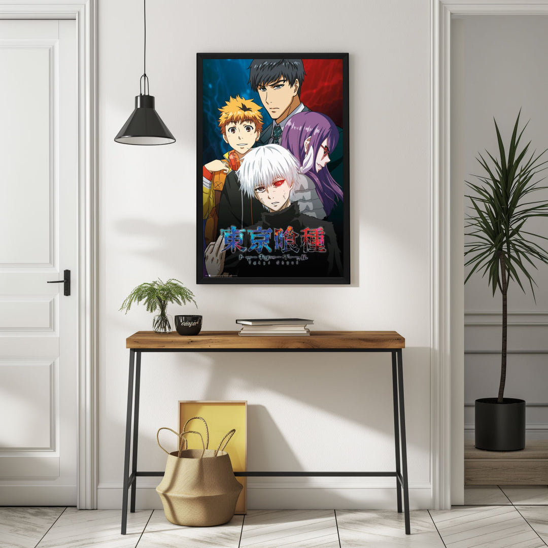 Background with Framed Poster