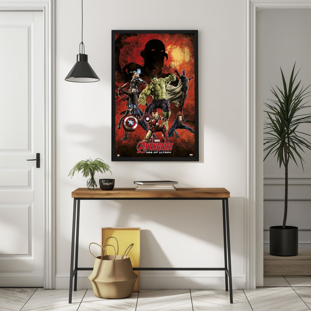 Background with Framed Poster