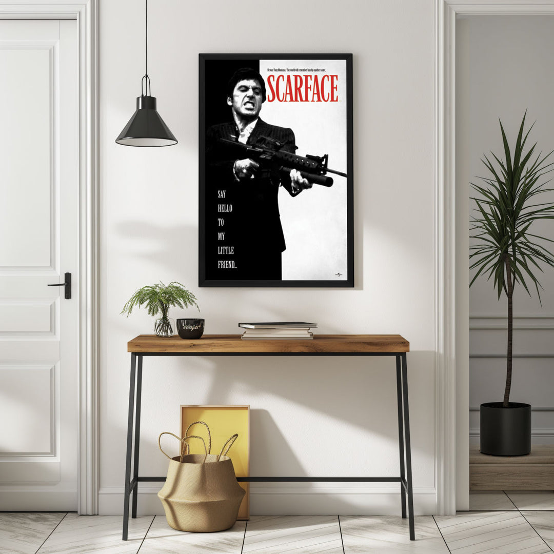 Background with Framed Poster