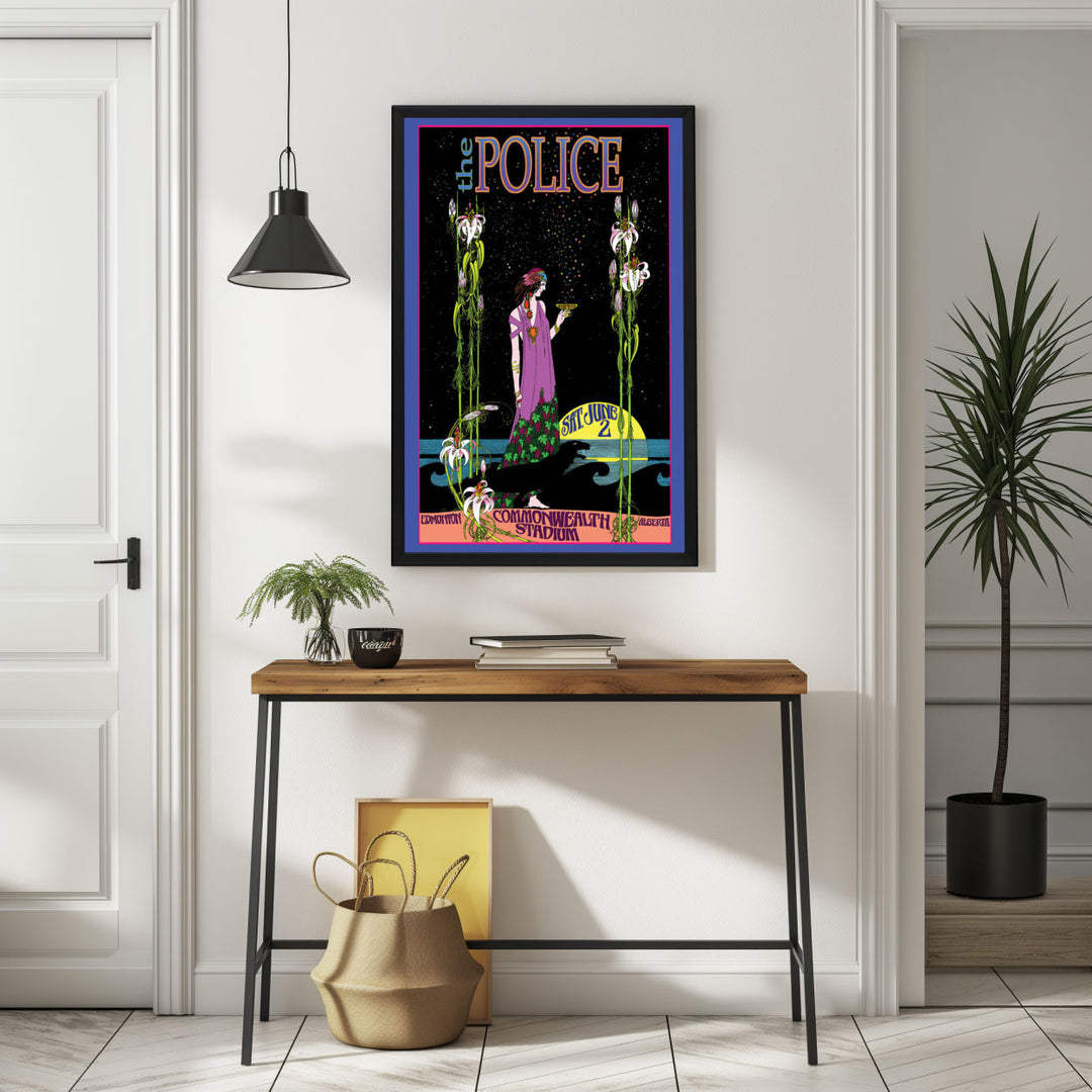 Background with Framed Poster