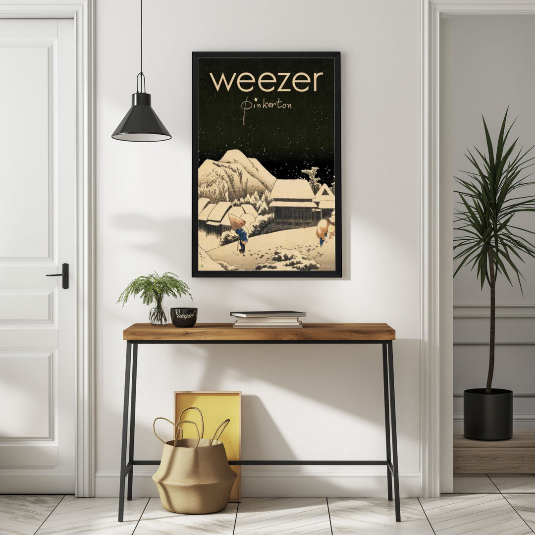 Background with Framed Poster