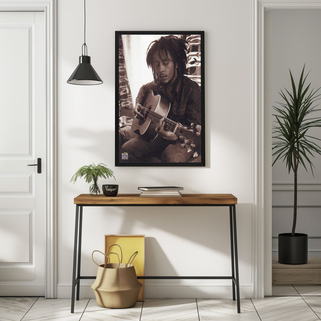 Background with Framed Poster