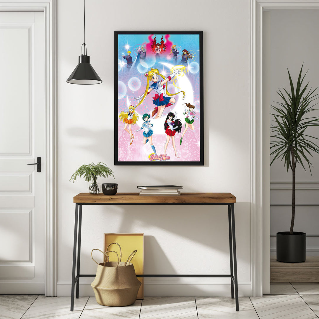 Background with Framed Poster