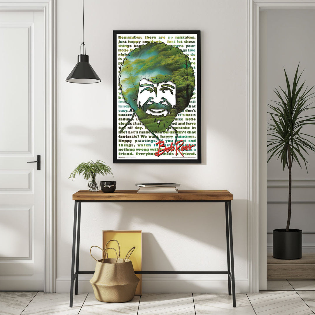 Background with Framed Poster