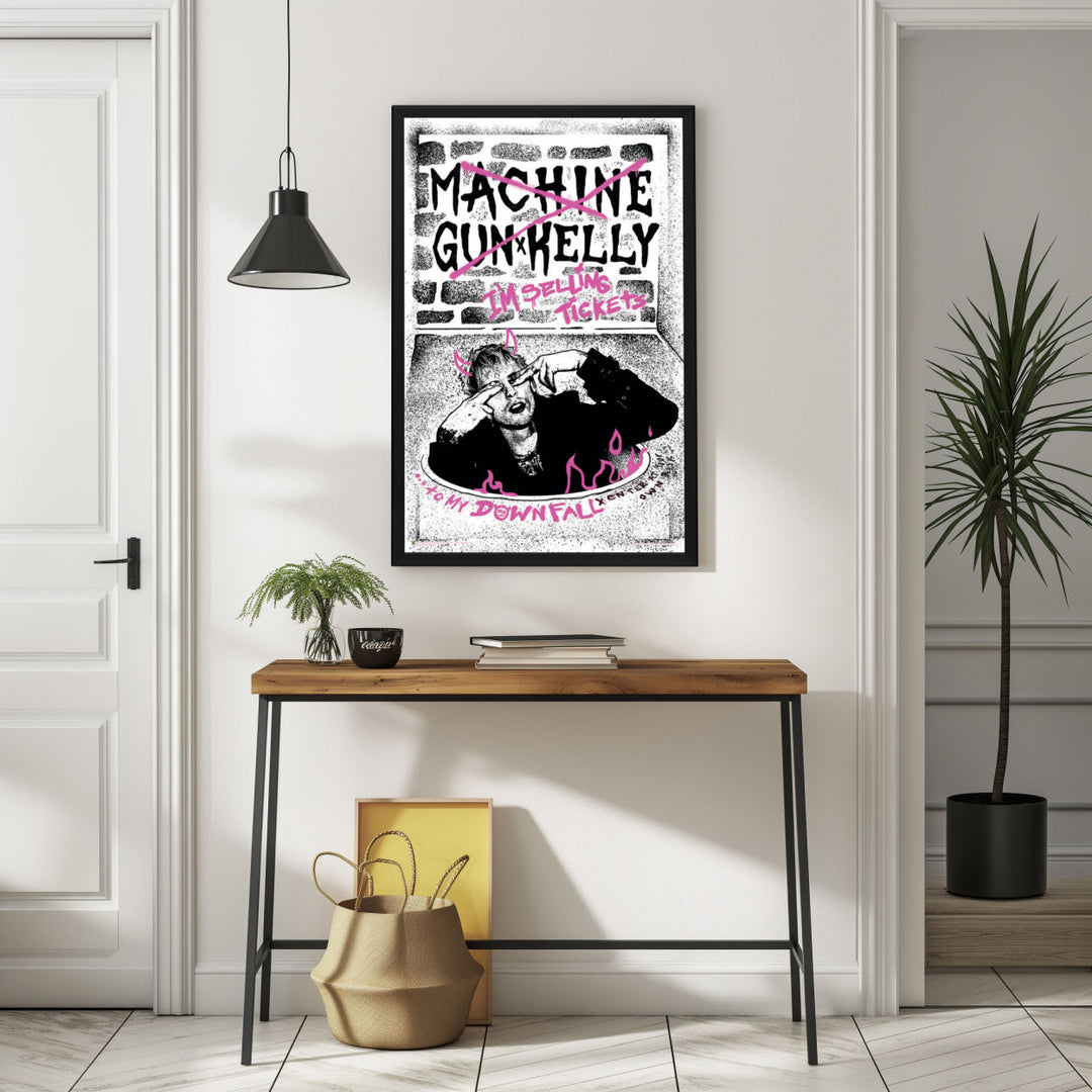 Background with Framed Poster