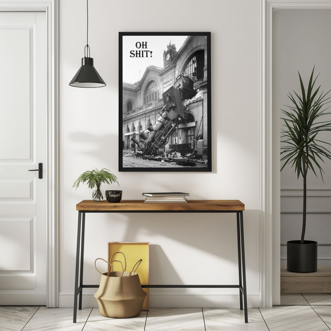 Background with Framed Poster