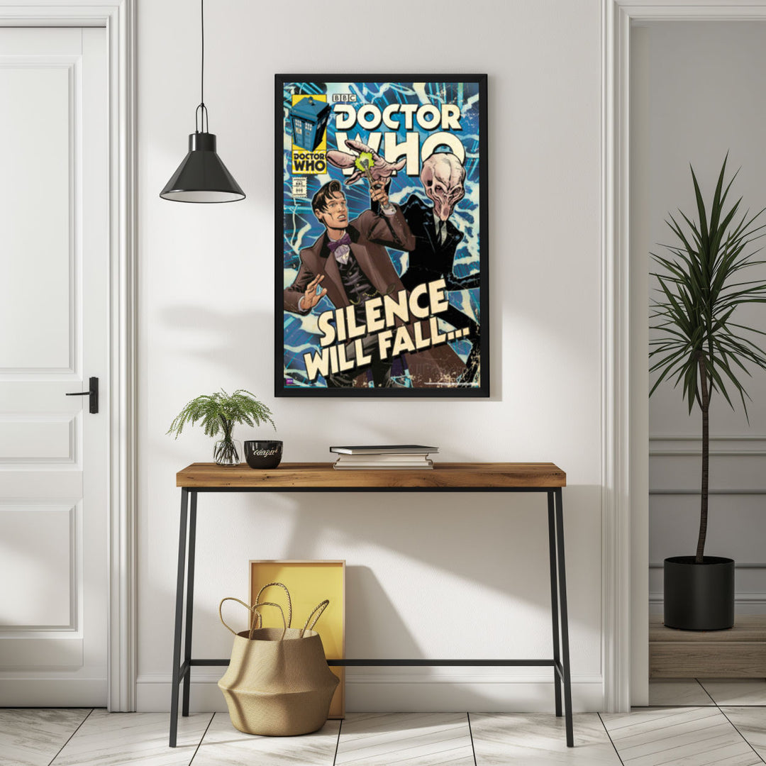 Background with Framed Poster