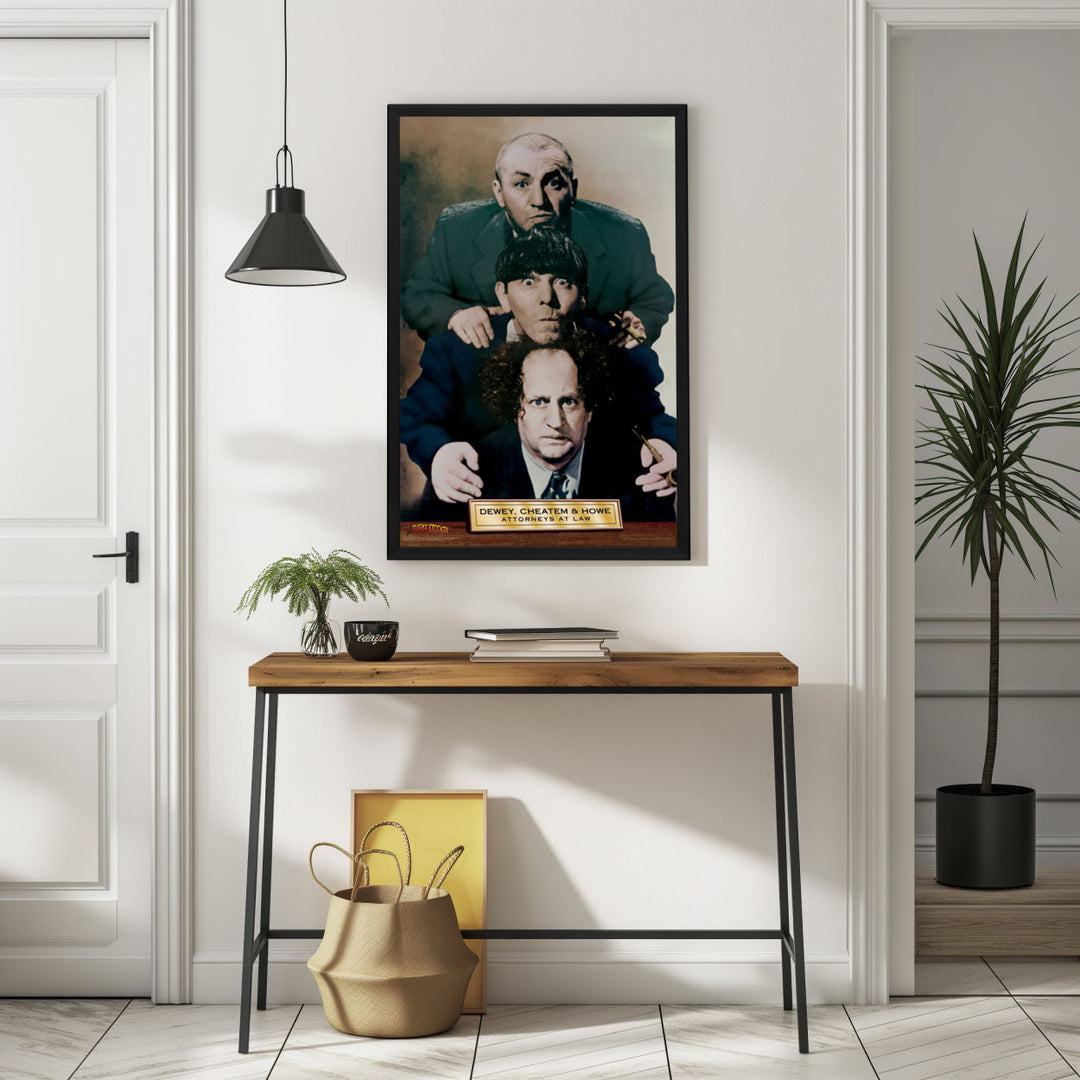 Background with Framed Poster