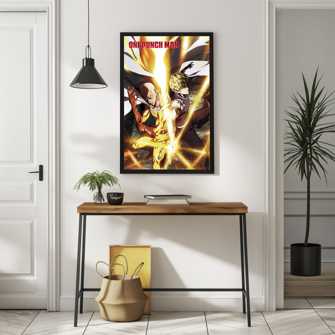 Background with Framed Poster