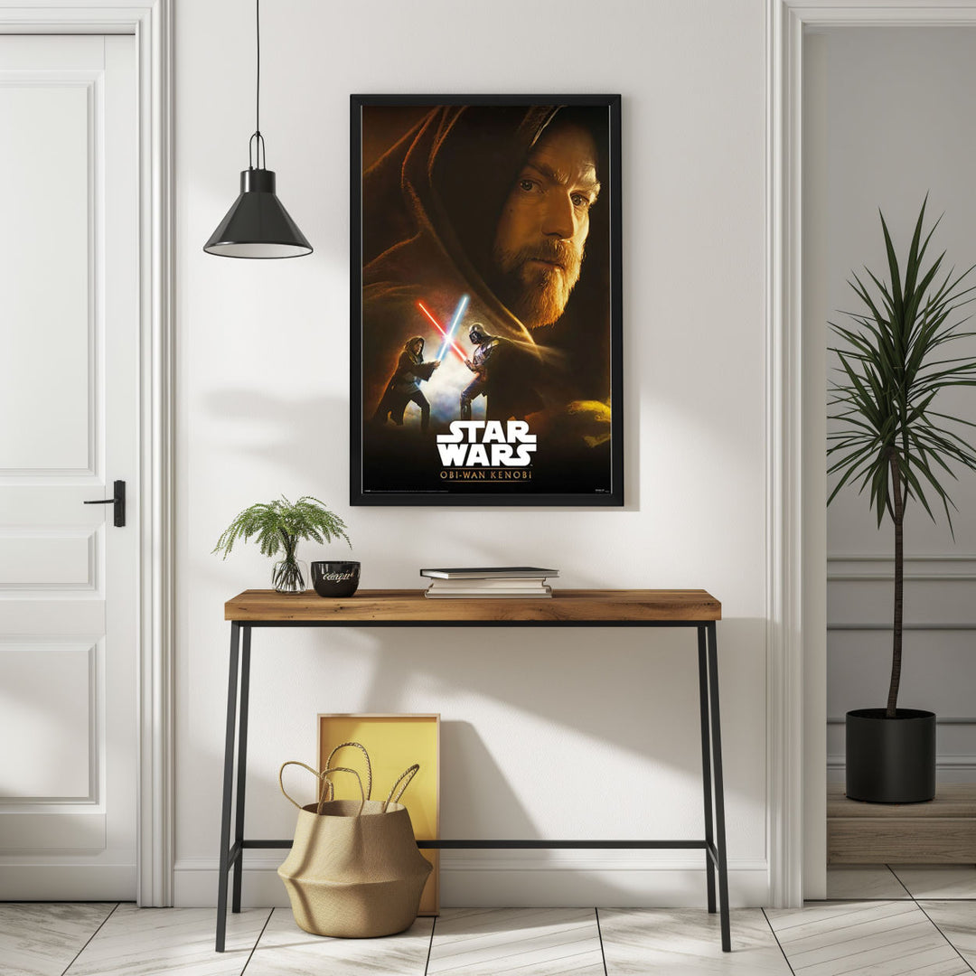 Background with Framed Poster