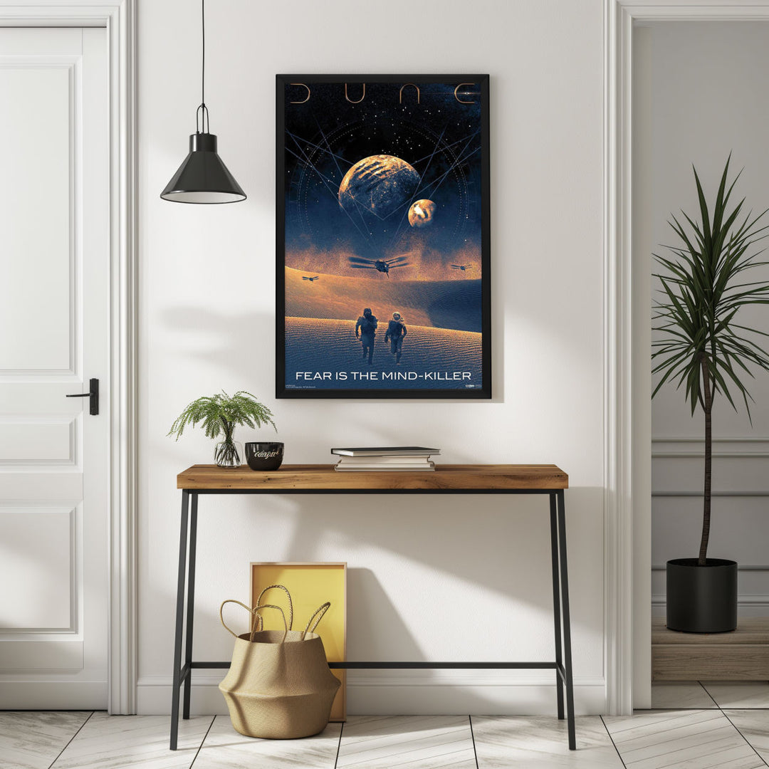 Background with Framed Poster
