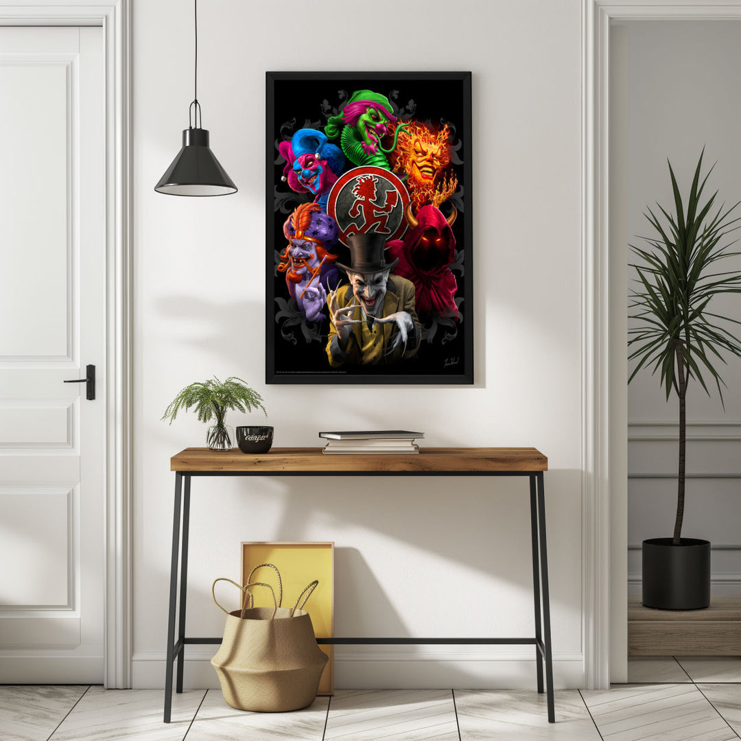 Background with Framed Poster