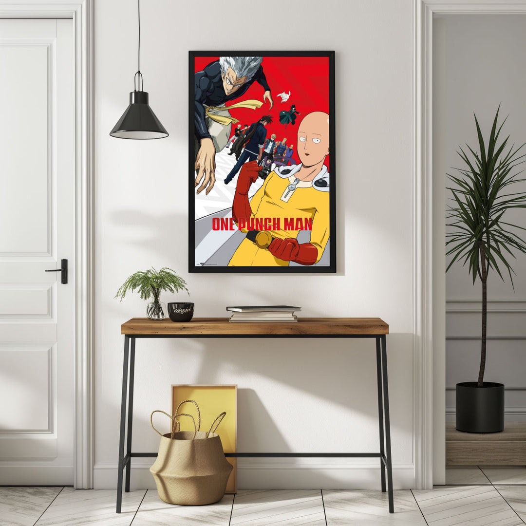 Background with Framed Poster