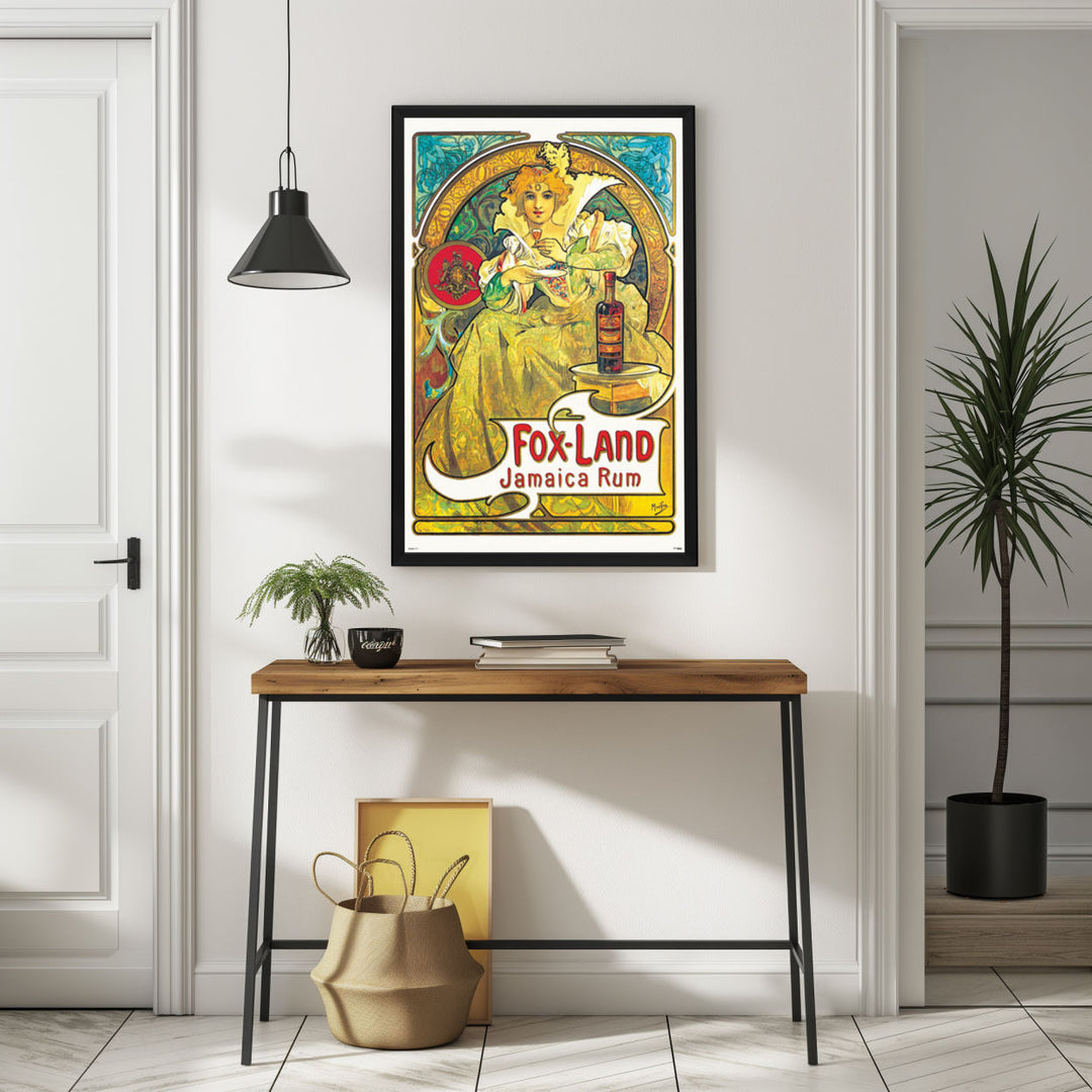Background with Framed Poster
