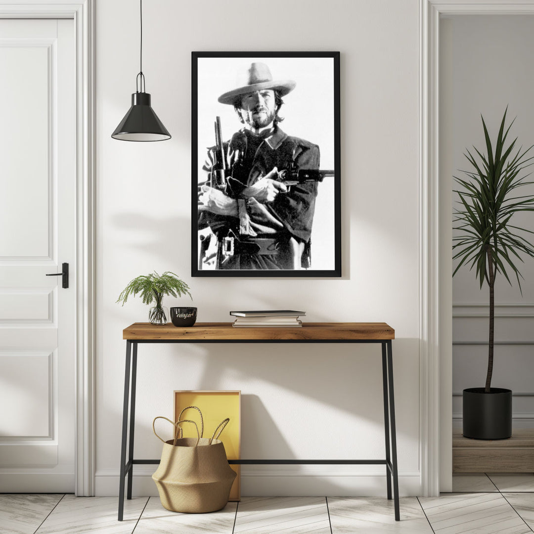 Background with Framed Poster
