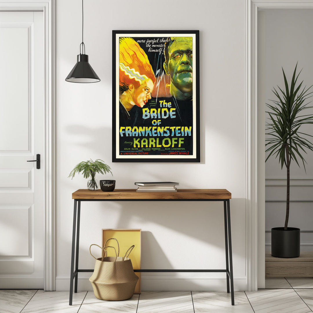 Background with Framed Poster