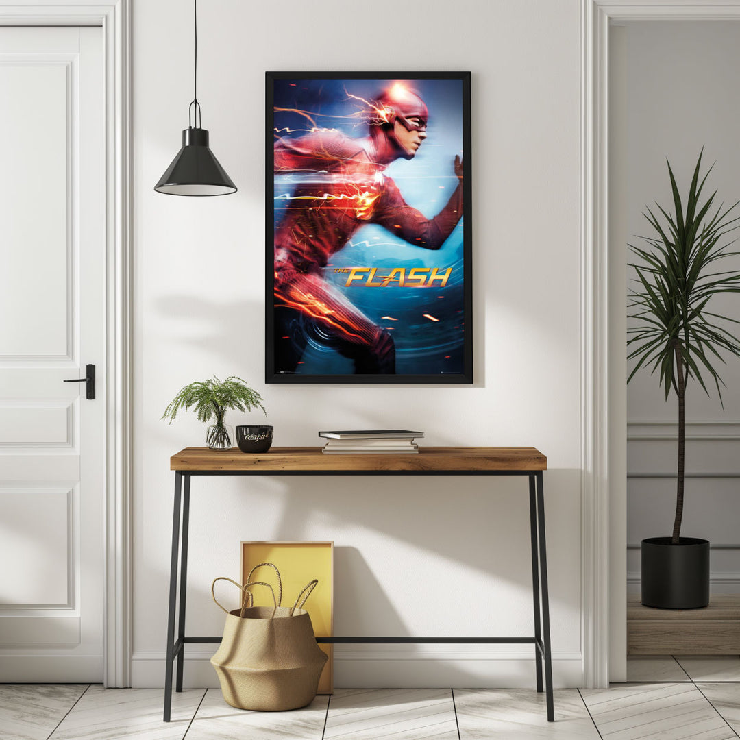Background with Framed Poster