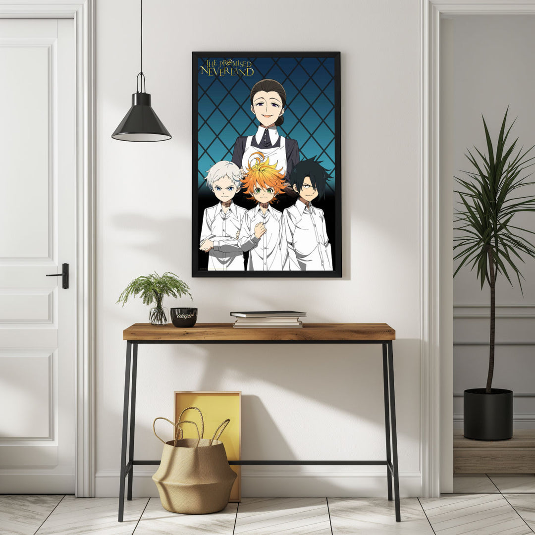 Background with Framed Poster