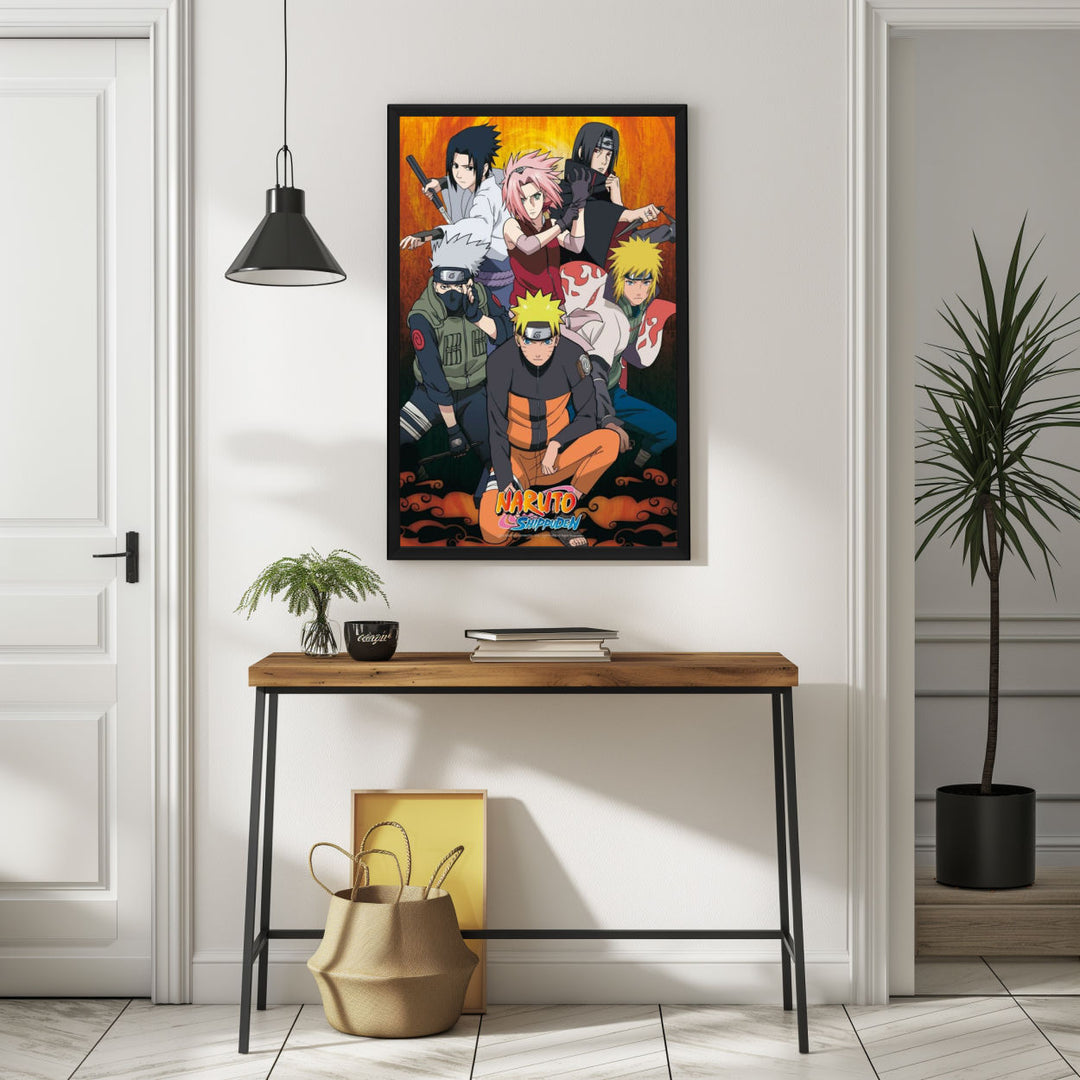Background with Framed Poster