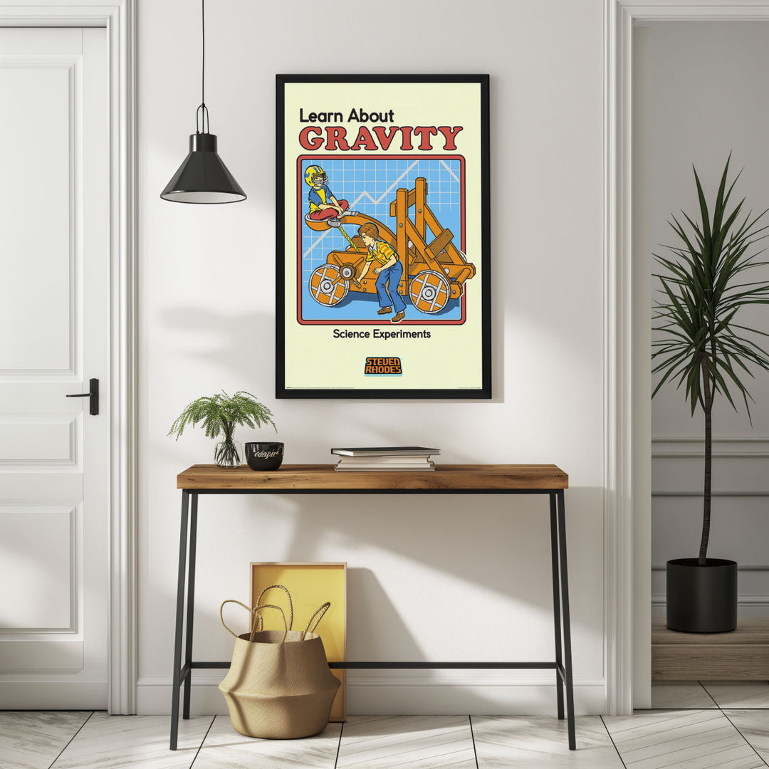 Background with Framed Poster