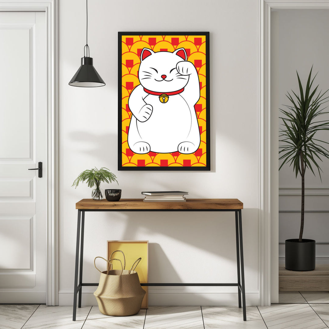 Background with Framed Poster