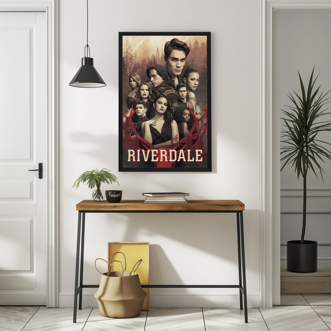 Background with Framed Poster