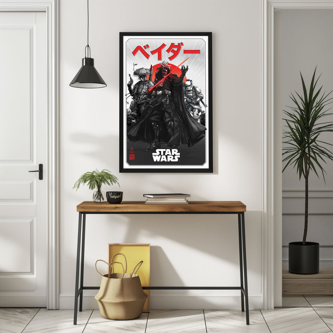 Background with Framed Poster