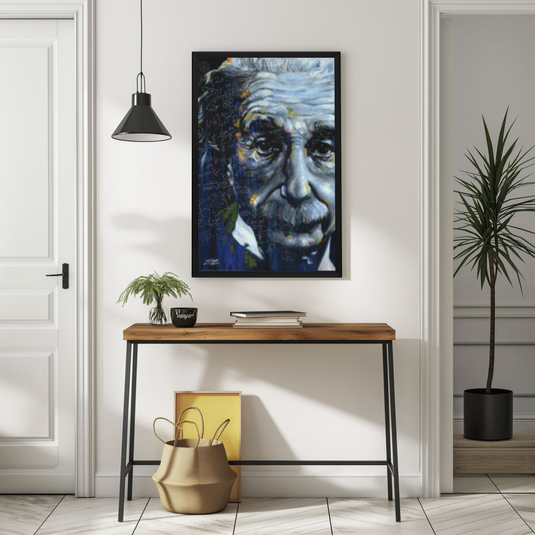 Background with Framed Poster