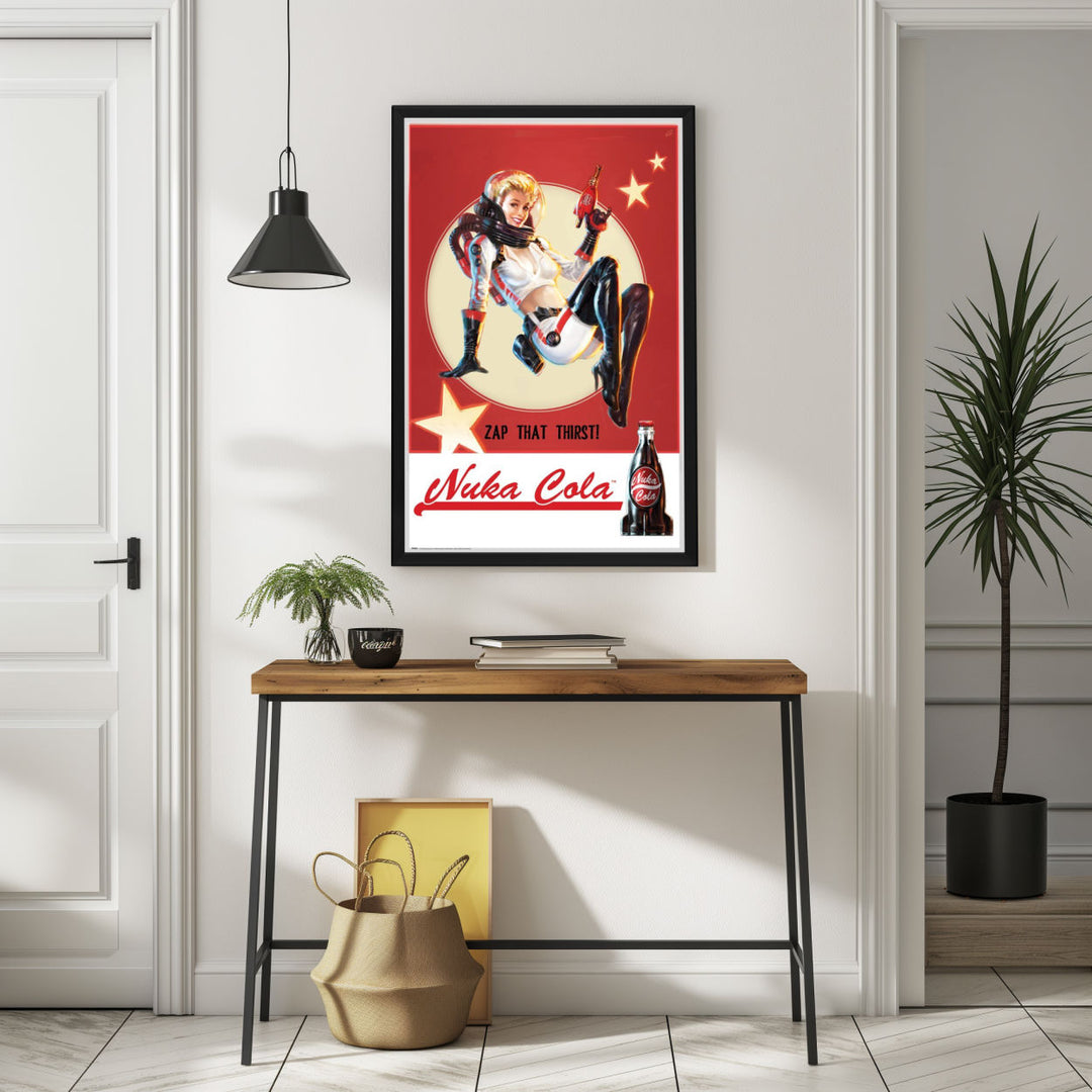 Background with Framed Poster