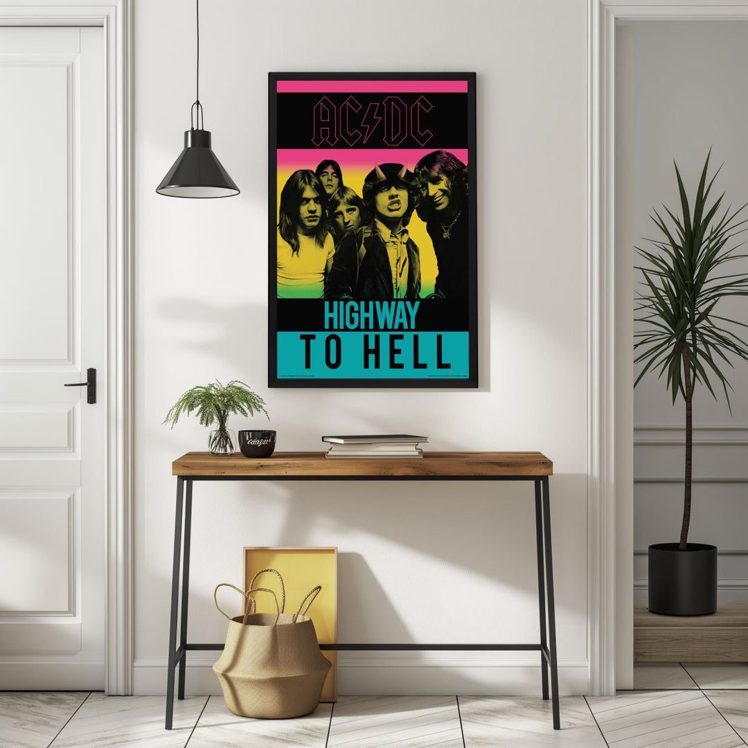 Background with Framed Poster