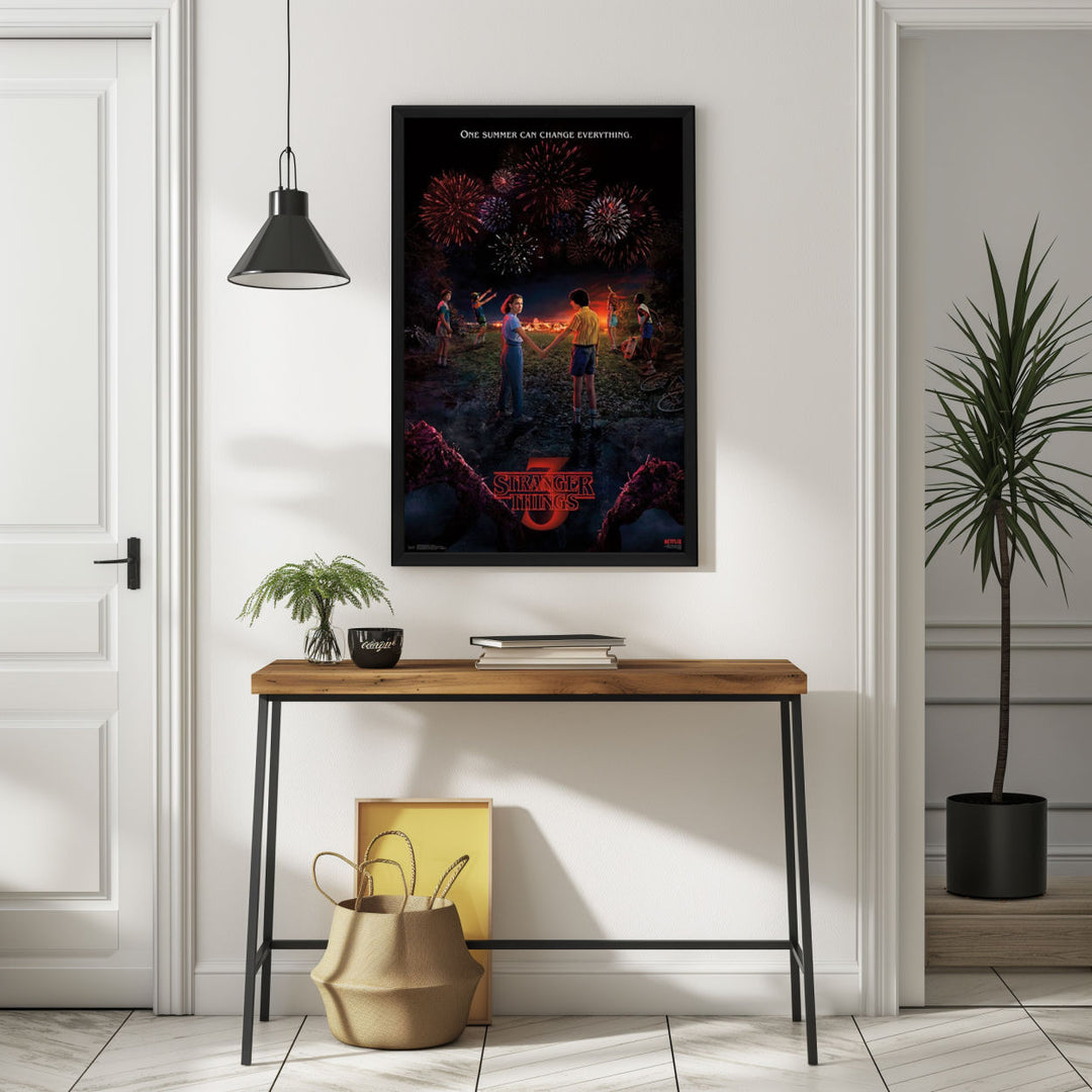 Background with Framed Poster